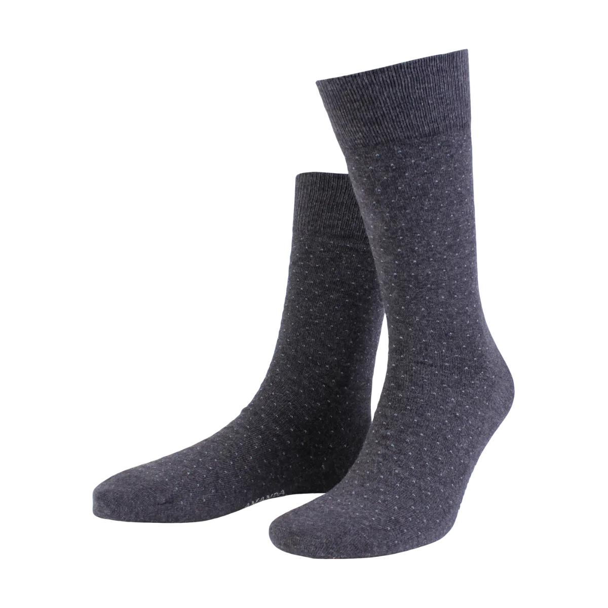 3 PAIR - True Dot Pattern Combed Cotton Blend Italian Mid Calf Socks (Choice of Colors) by Amanda Christensen
