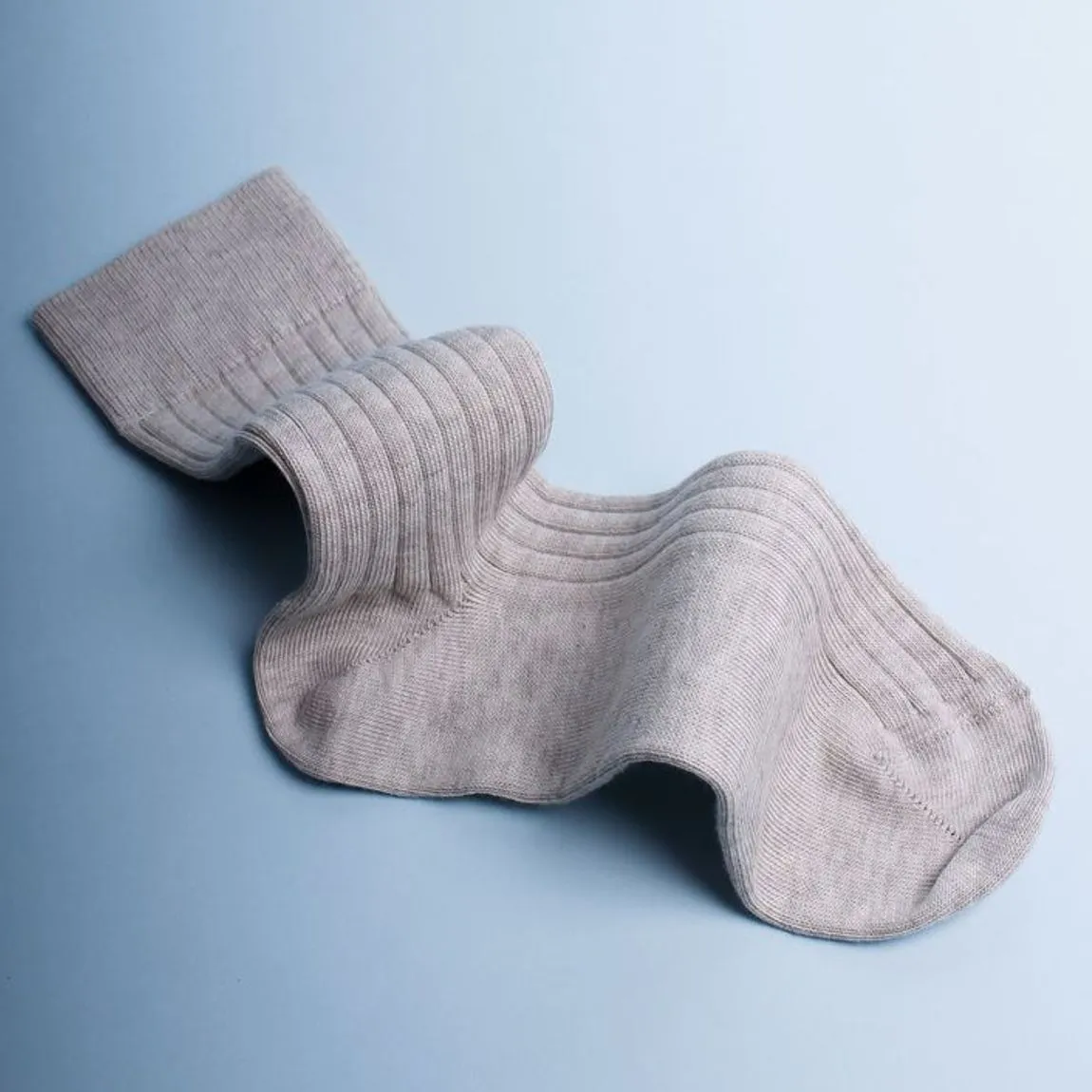 3 PAIR - True Ribbed Combed Cotton Blend Italian Mid Calf Socks (Choice of Colors) by Amanda Christensen
