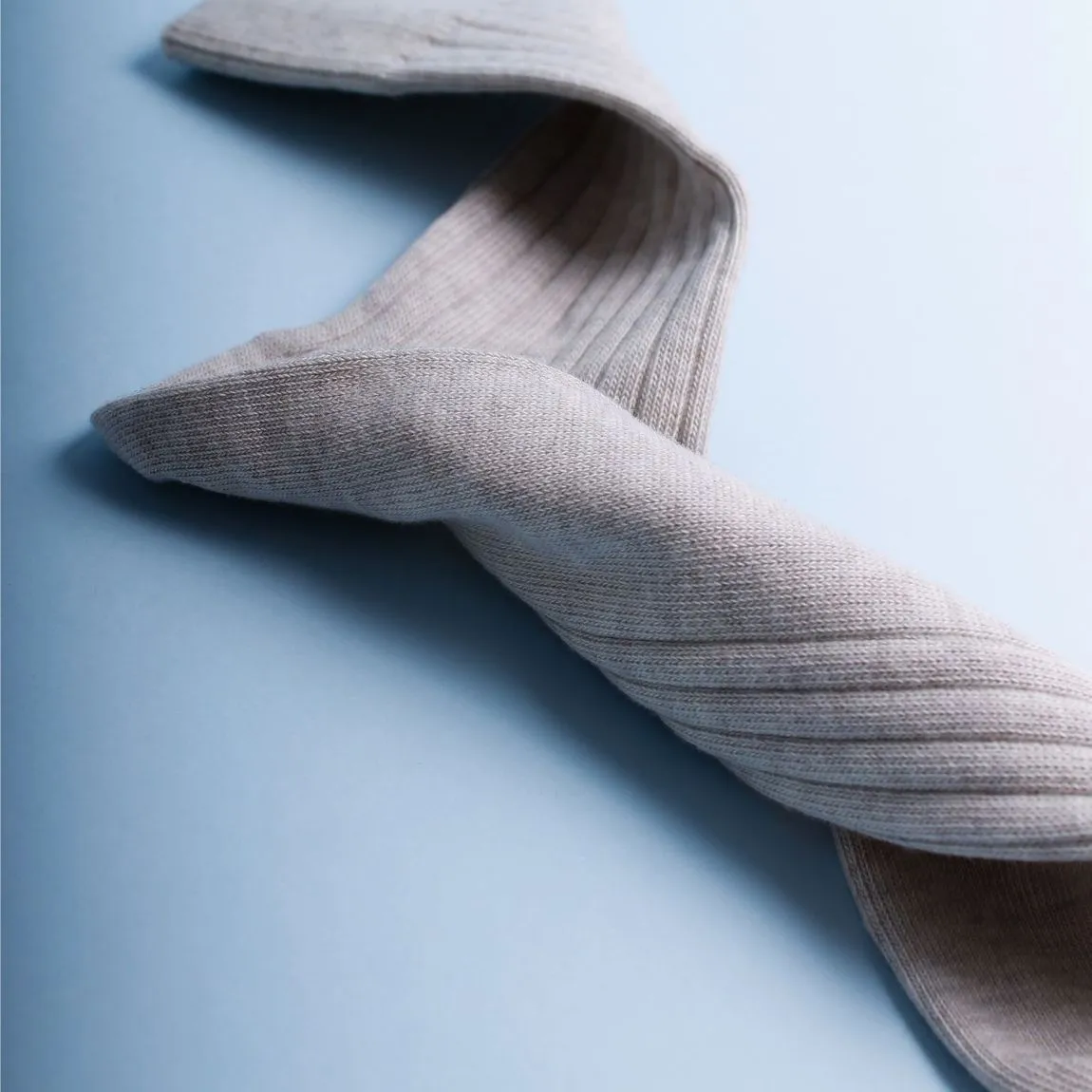3 PAIR - True Ribbed Combed Cotton Blend Italian Mid Calf Socks (Choice of Colors) by Amanda Christensen