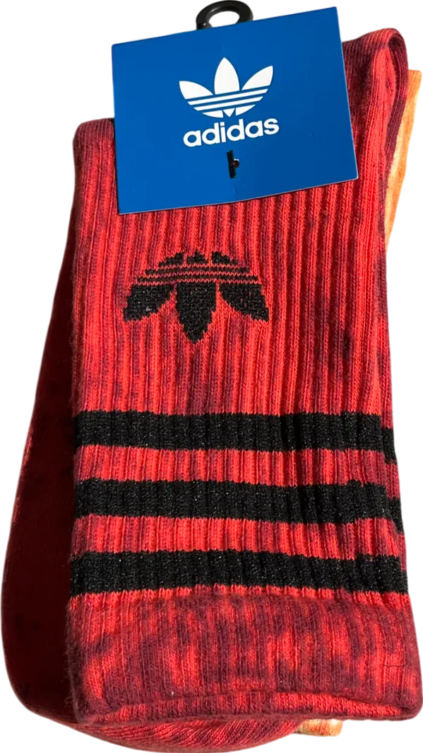 adidas Orange Tie Dye Socks UK M