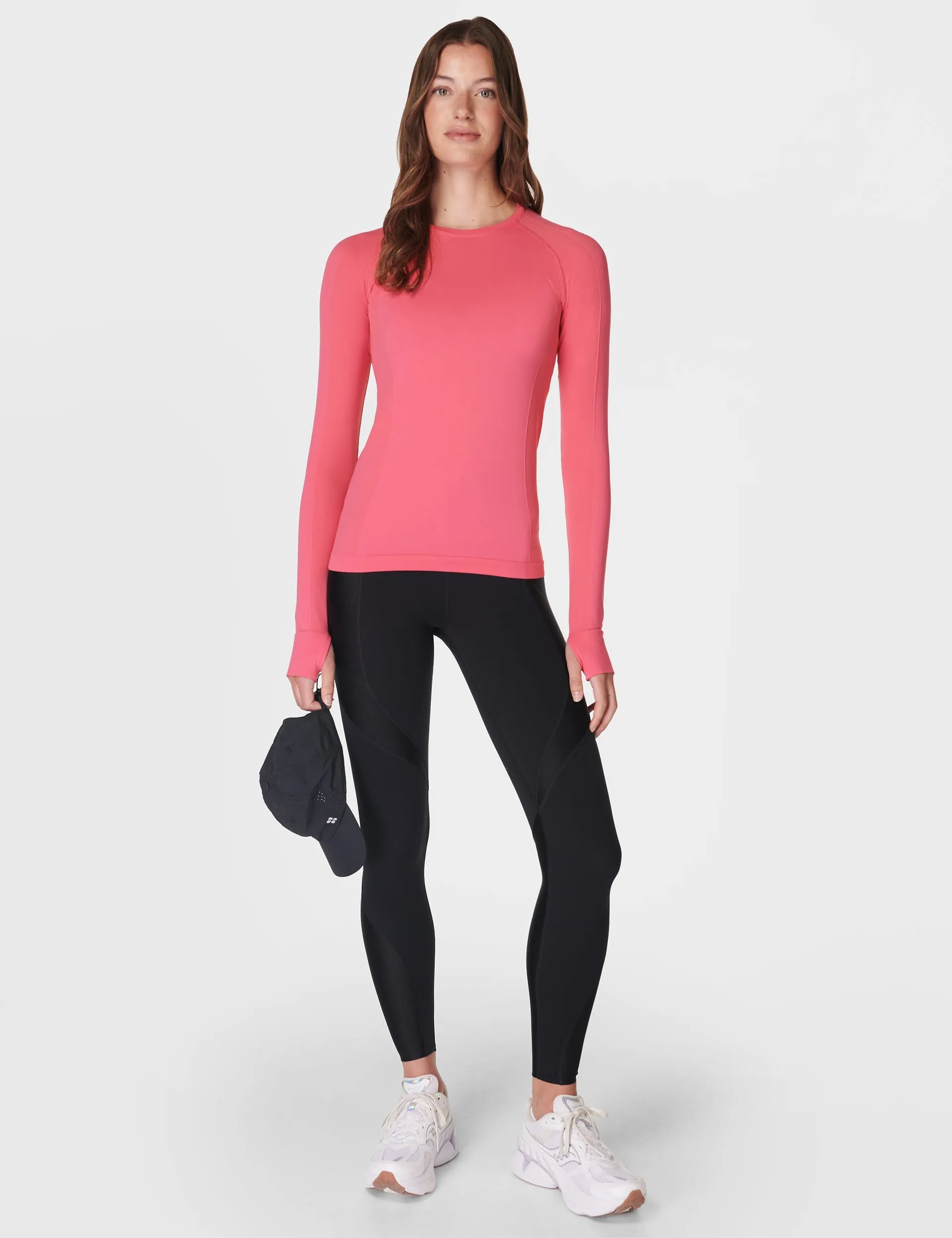 Athlete Seamless Gym Long Sleeve Top - Sweet Pink