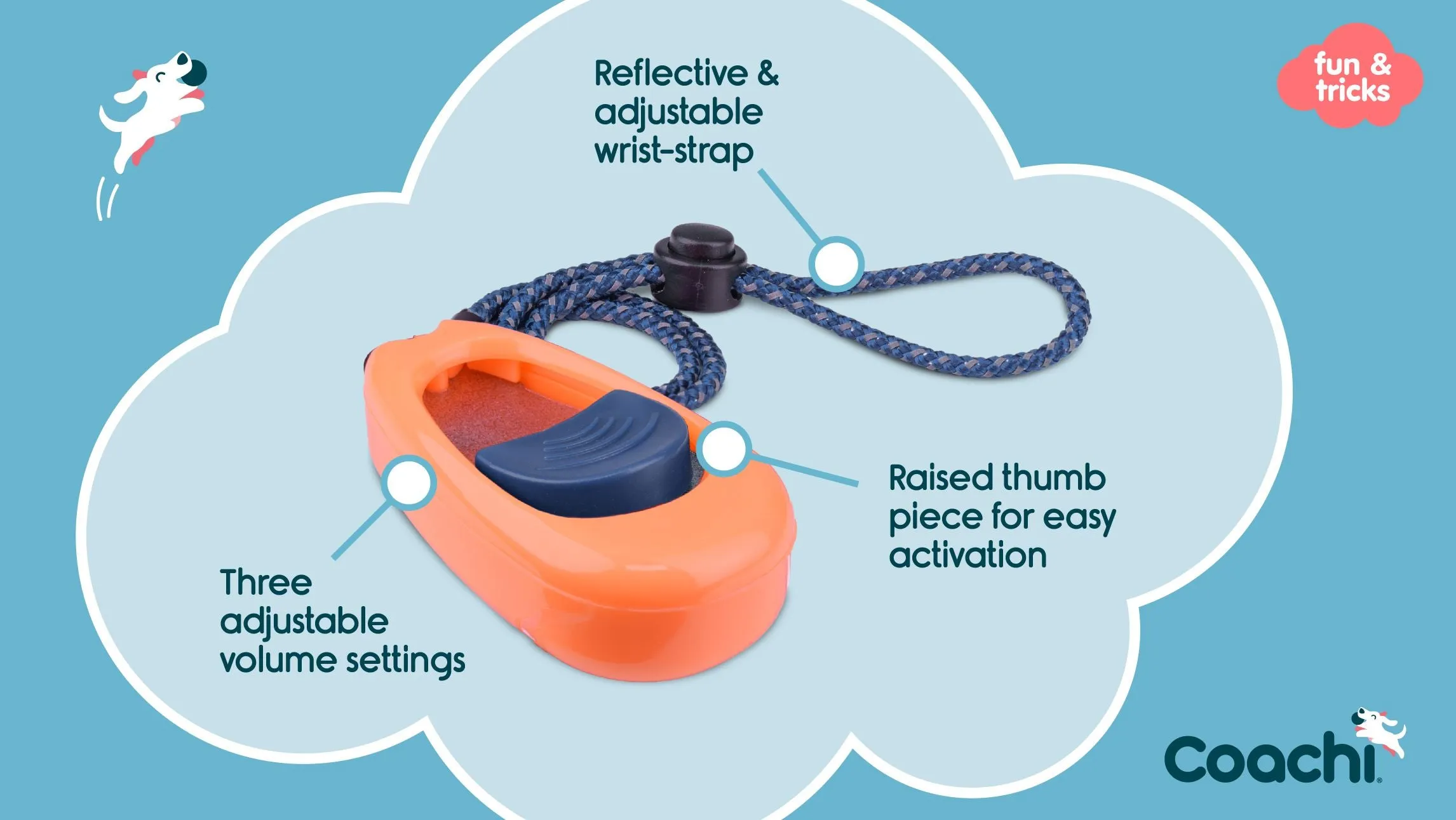 Coachi Clix Multi Training Clicker for Dogs