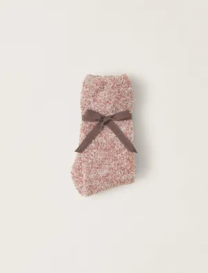 Cozychic® Heathered Socks - Terra/White