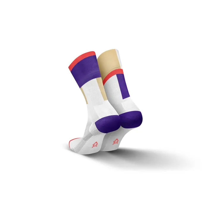 INCYLENCE Ultralights Zones Socks - Purple Cream