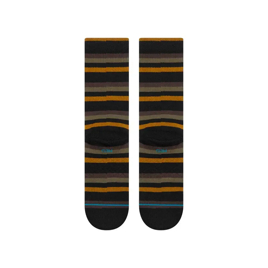 Instance Mens Black Slipping Crew Socks