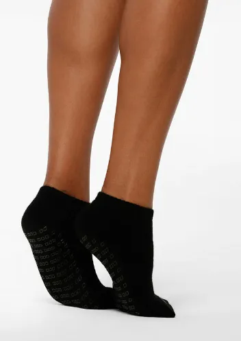 Lorna Jane Merino Wool Blend Icon Pilates Sock - Black