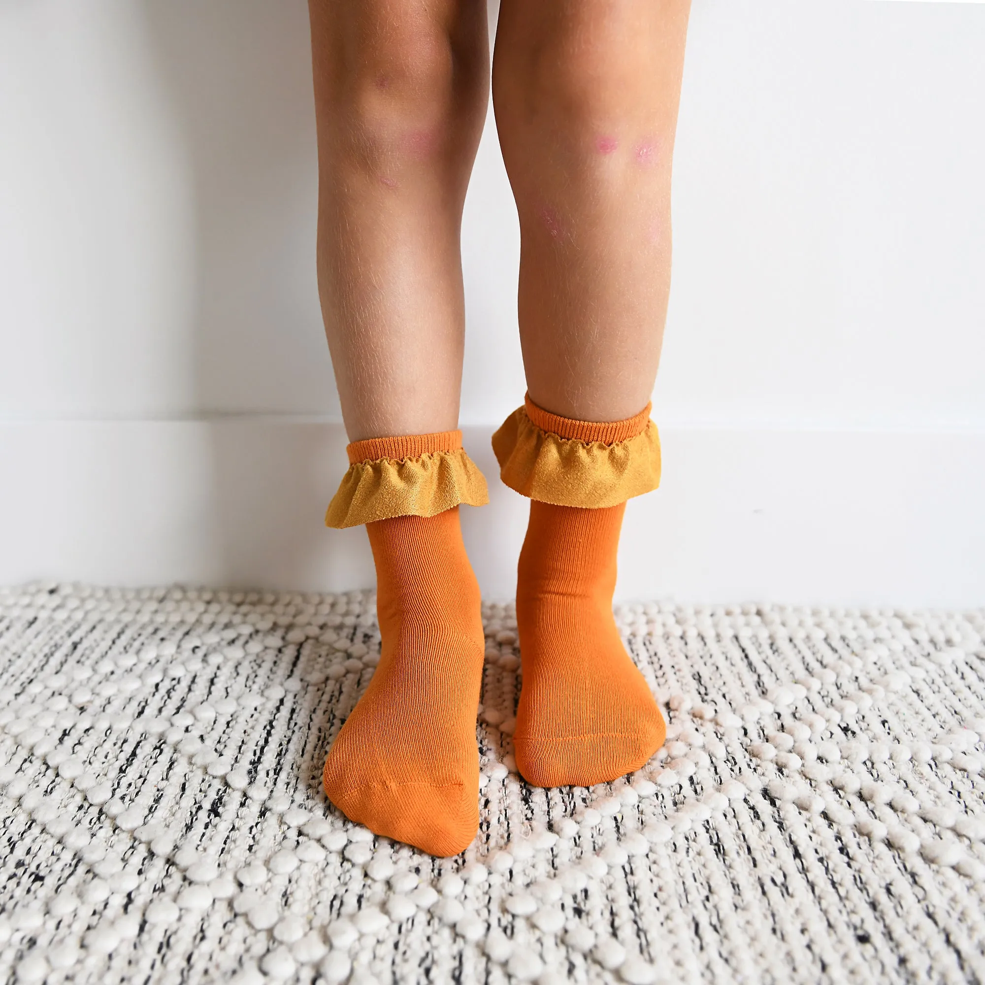 Orange RUFFLE SOCKS