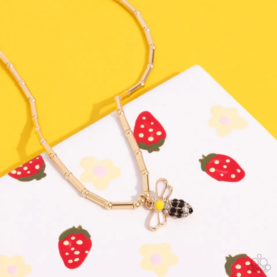 Paparazzi Necklace ~ Bees Knees - Gold