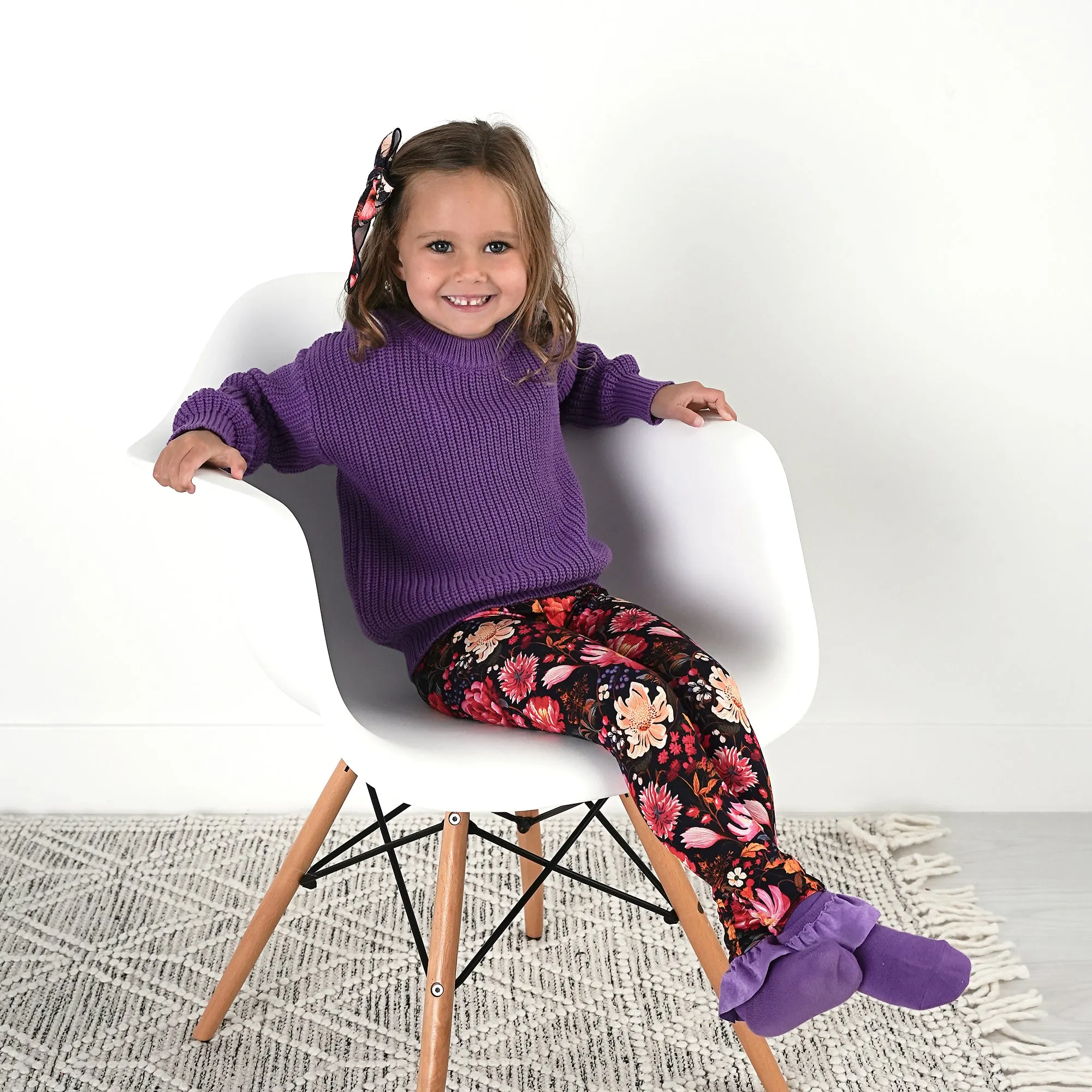 Purple RUFFLE SOCKS