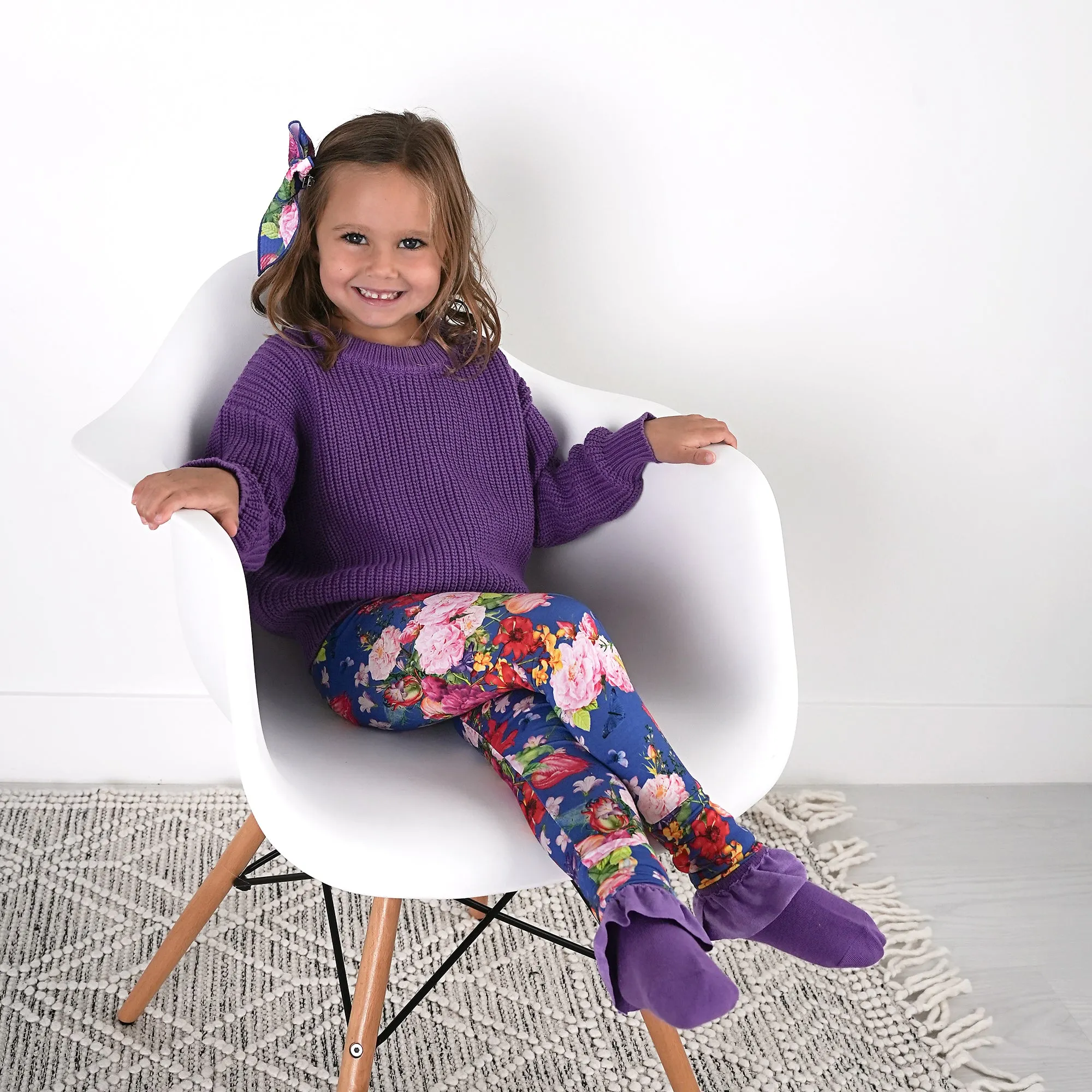 Purple RUFFLE SOCKS