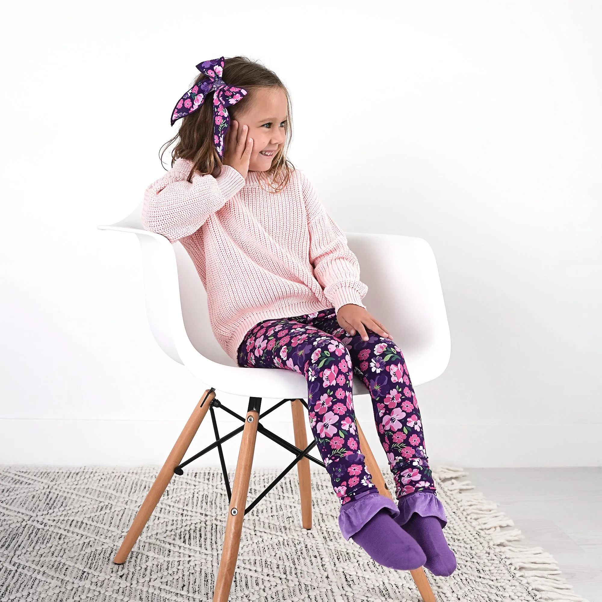Purple RUFFLE SOCKS