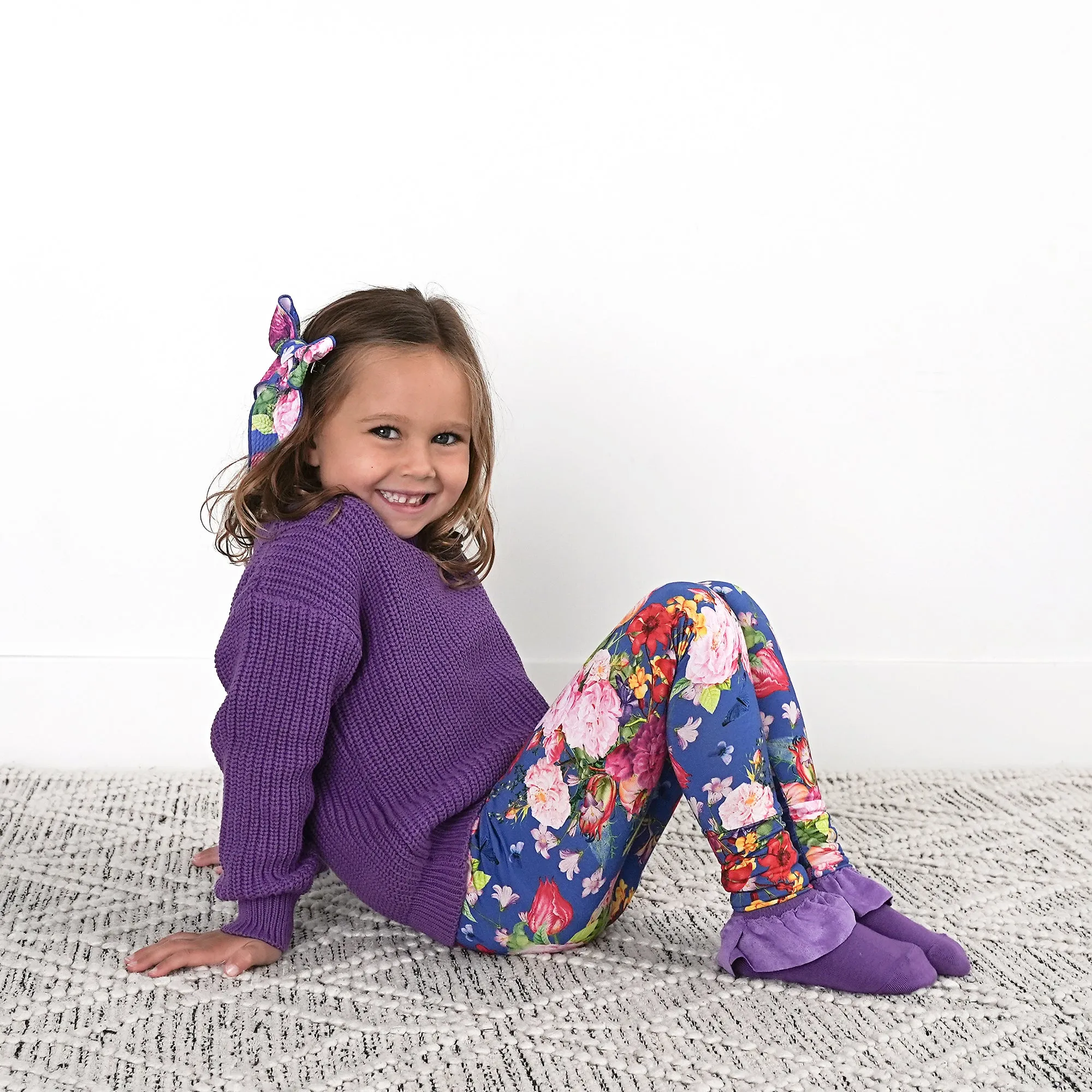 Purple RUFFLE SOCKS