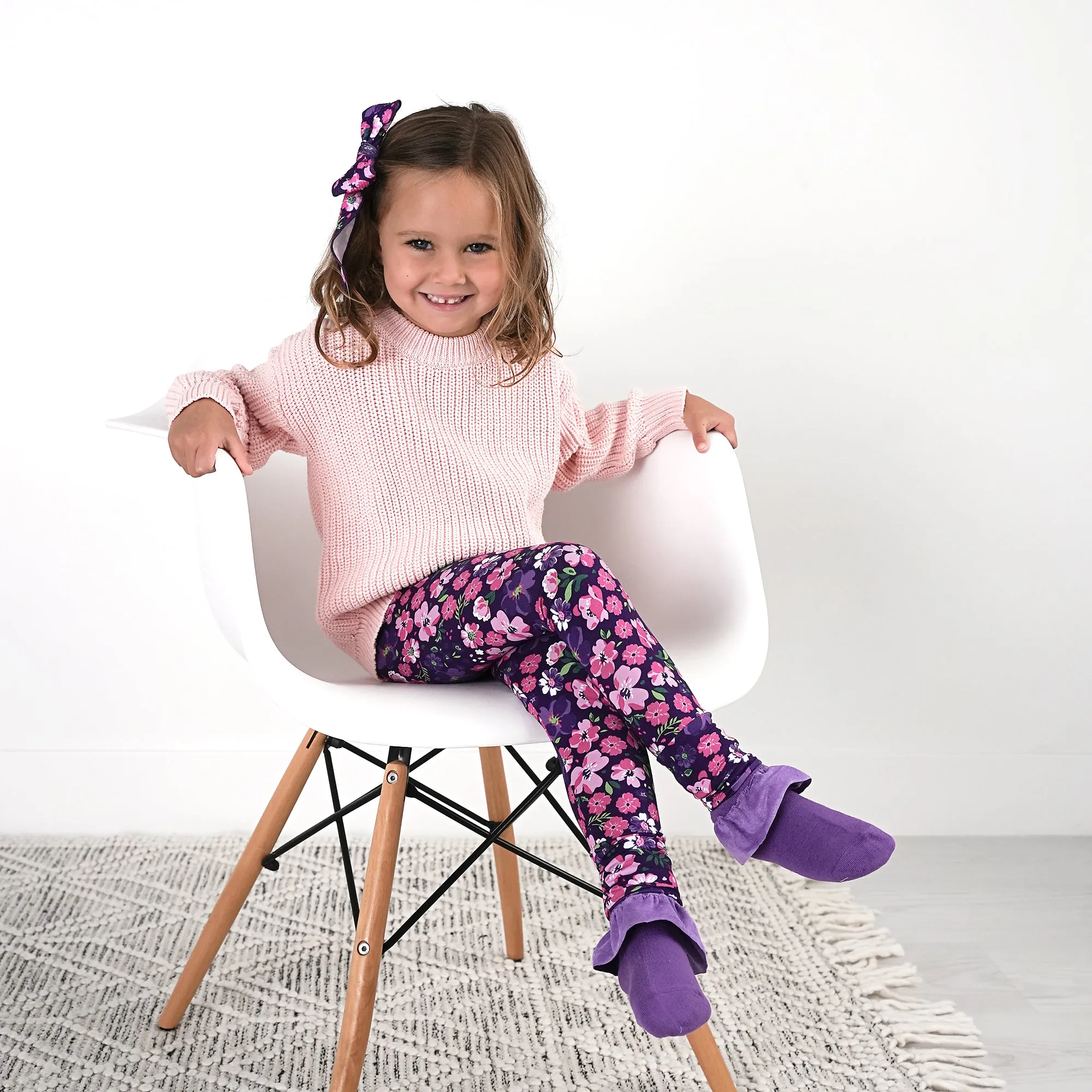 Purple RUFFLE SOCKS