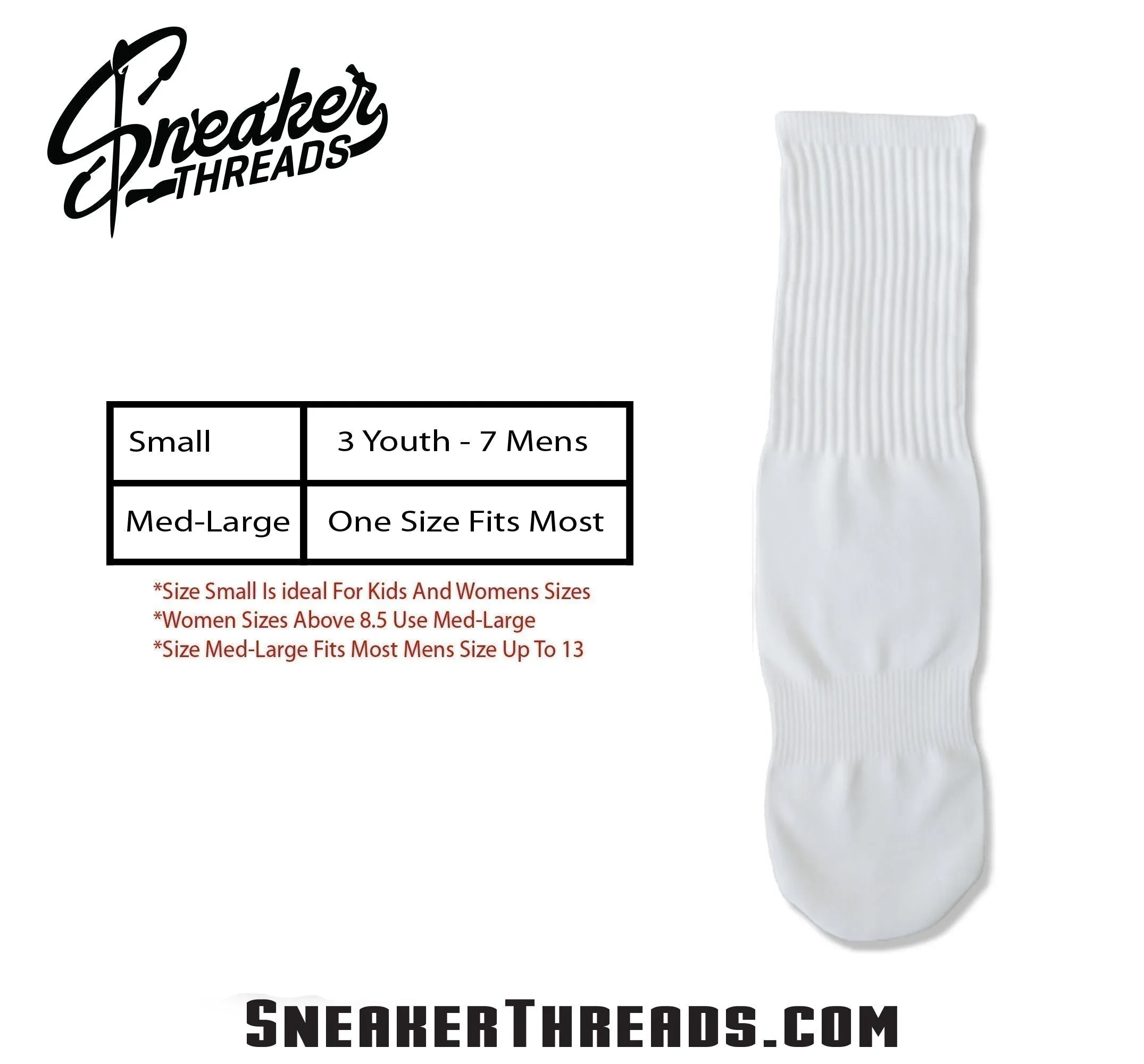 Retro 4 White Thunder Social Distance Socks