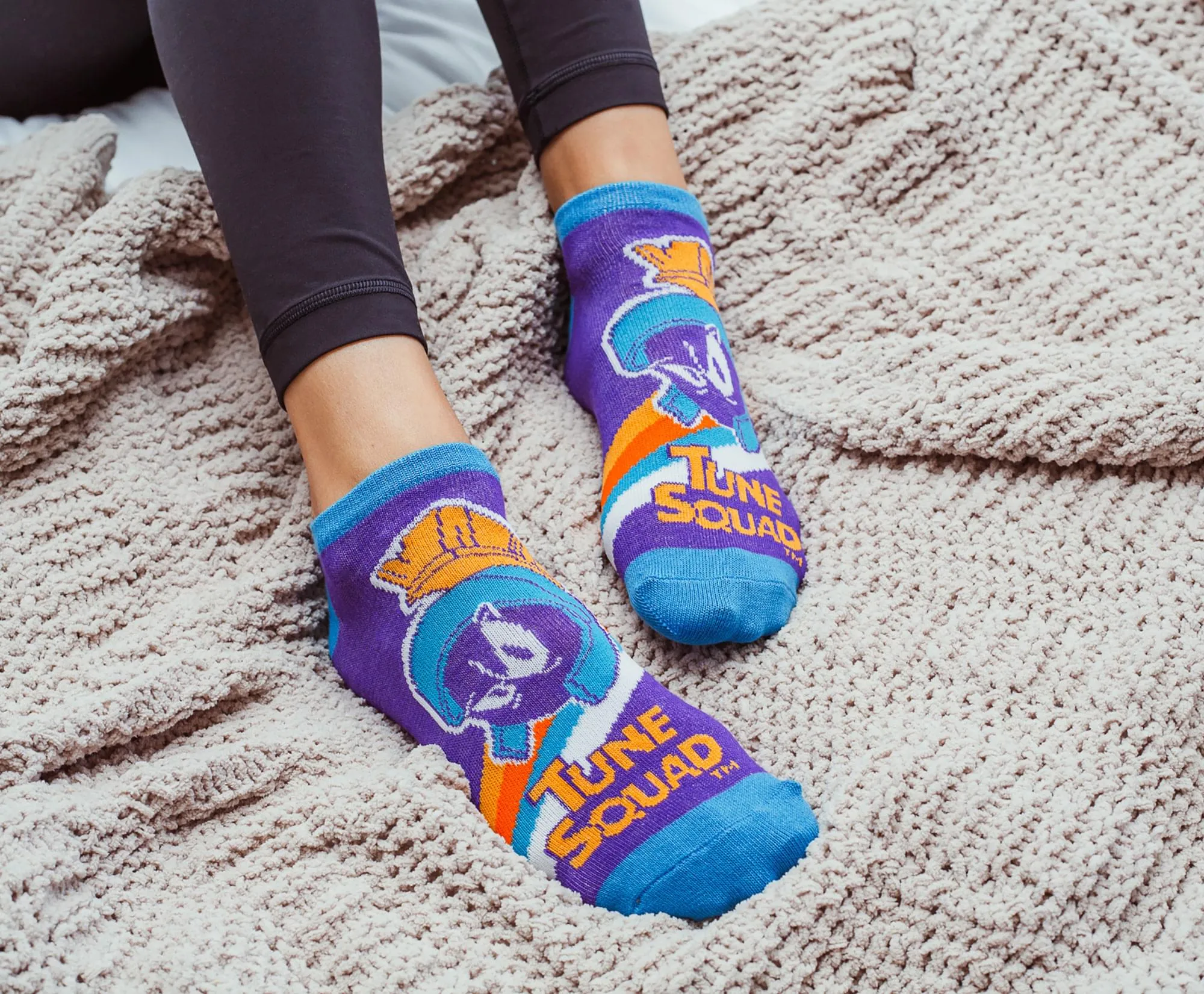 Space Jam Unisex Low-Cut Ankle Socks | 5 Pairs | Size 4-10