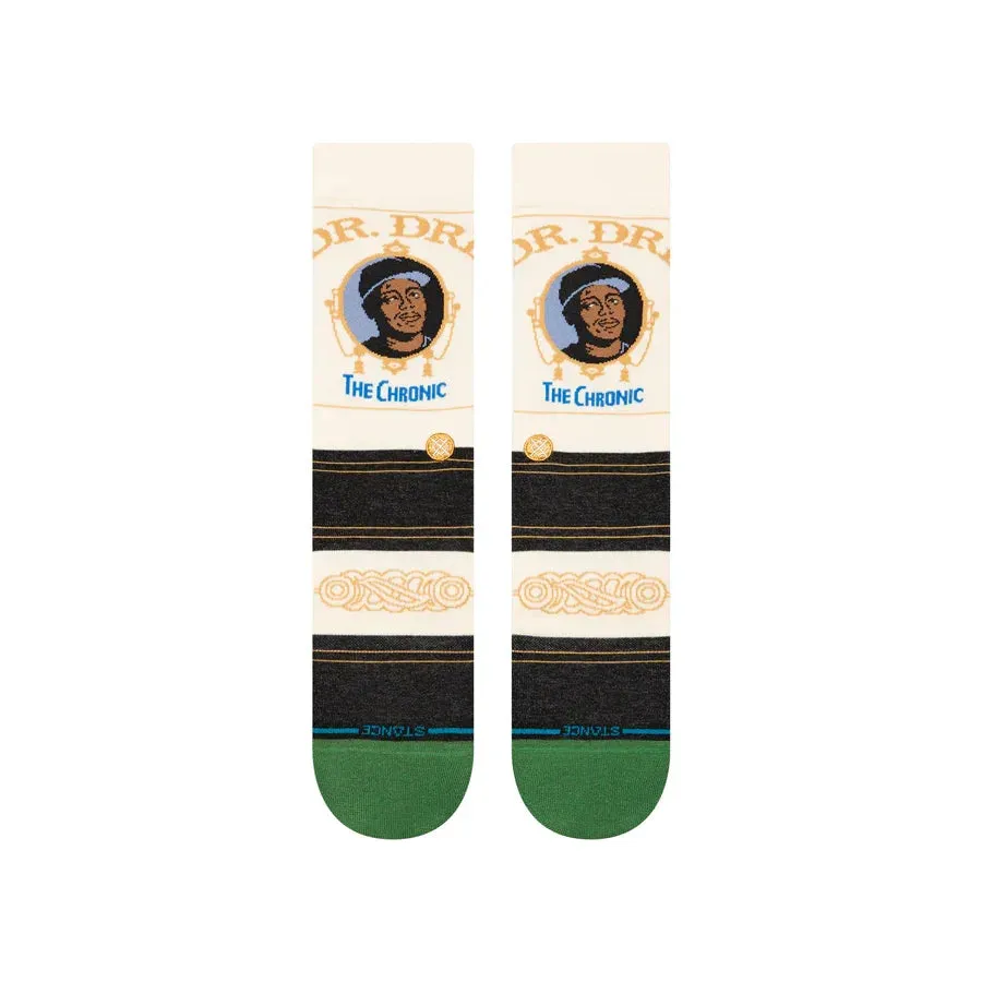 Stance Mens Black Mupa The Chronic Crew Socks
