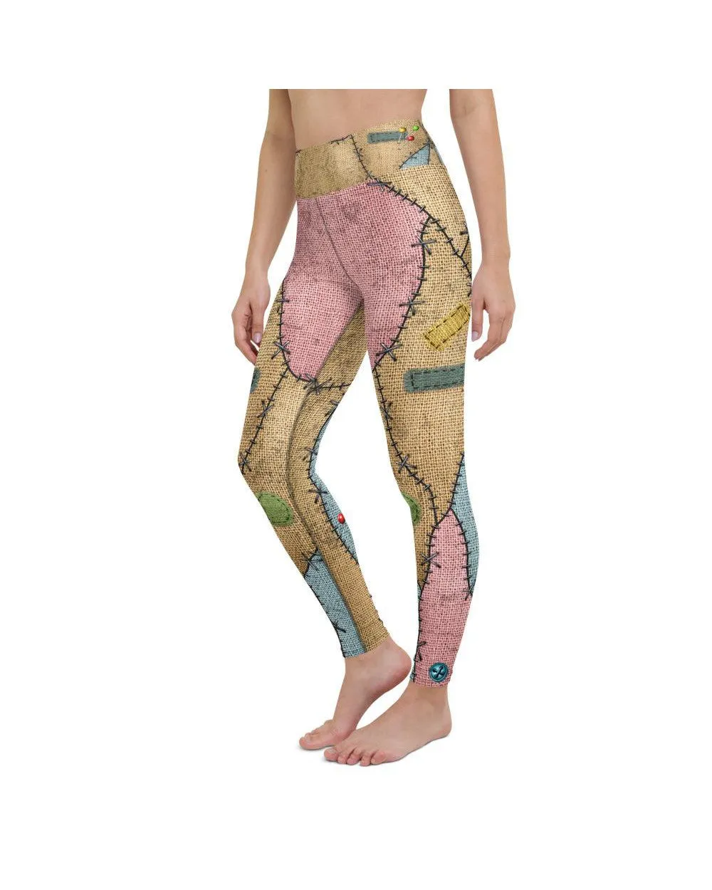 Voodoo Doll Patch Yoga Pants
