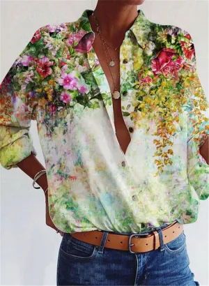 Women's Casual Long Sleeve Elegant Blouse